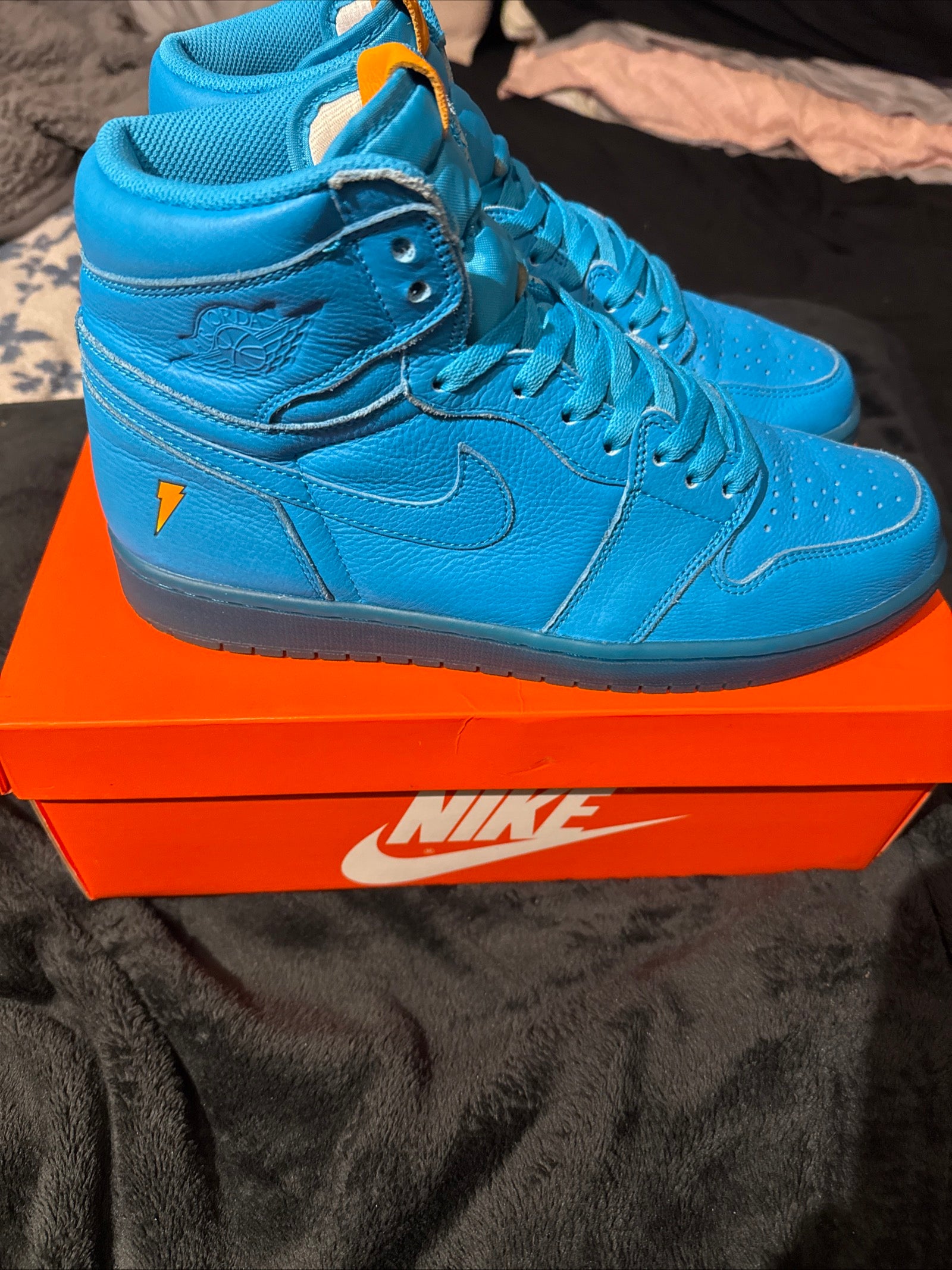 Air Jordan 1 Retro High OG G8RD Blue Lagoon Size 11.5 Men OG ALL! *CLEAN* RARE